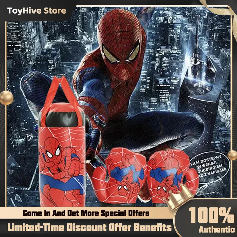 Men Accessories Unique - Zestaw Mini Bokserski dla Dzieci Spider-Man