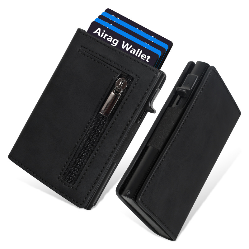 Card Case Minimalist - Luksusowy męski skórzany portfel na karty