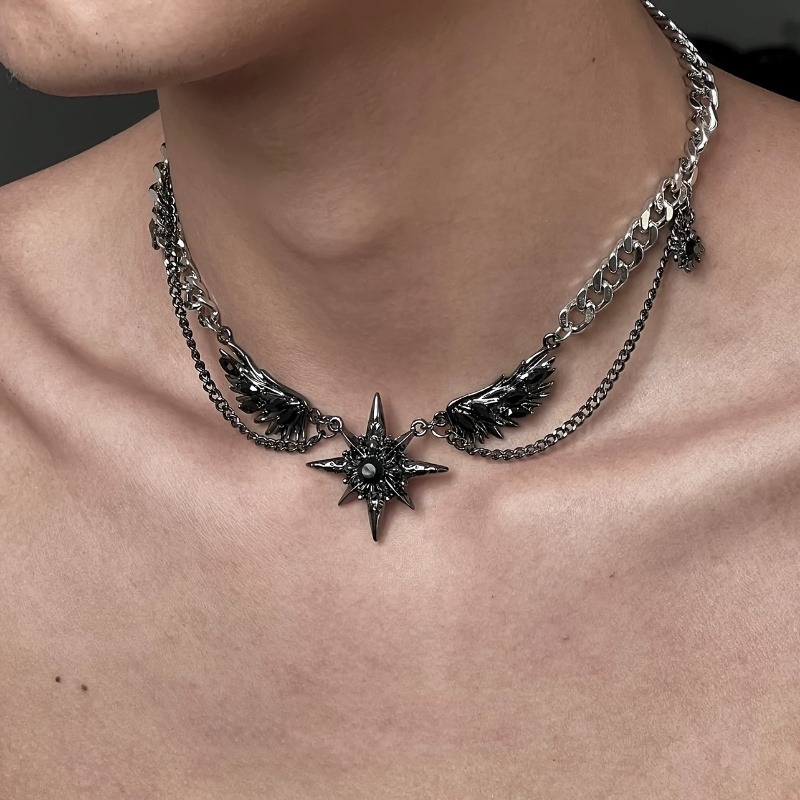 Men Accessories Singapore - Nowy gotycki naszyjnik w stylu dark
