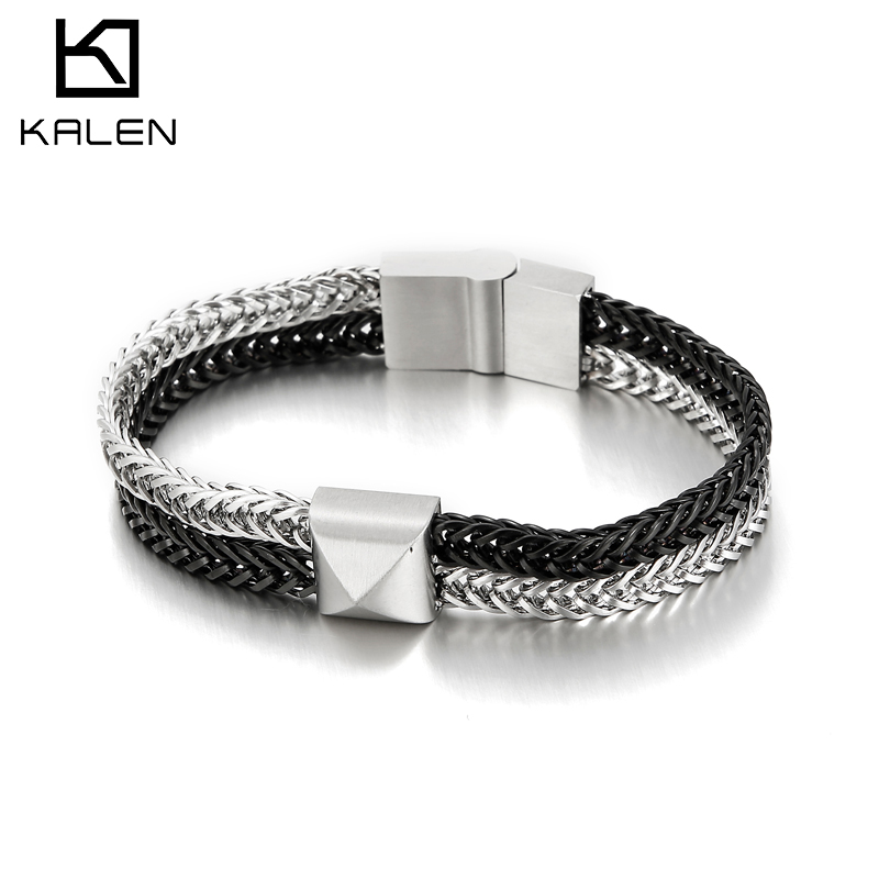 Men Accessories Singapore - Bransoletki męskie Kalen 6mm z podwójną