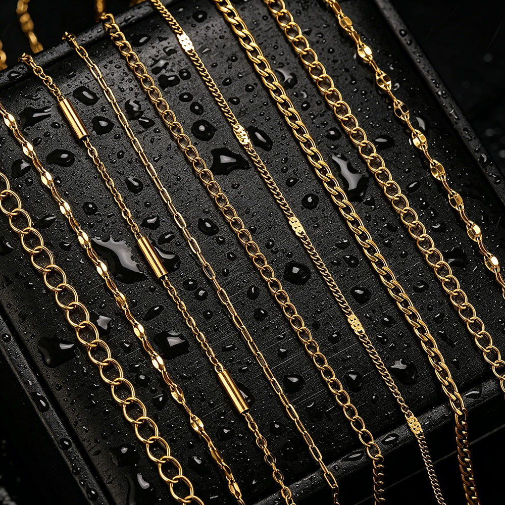 Men Accessories Hand - 2-metrowe łańcuszki ze stali nierdzewnej z