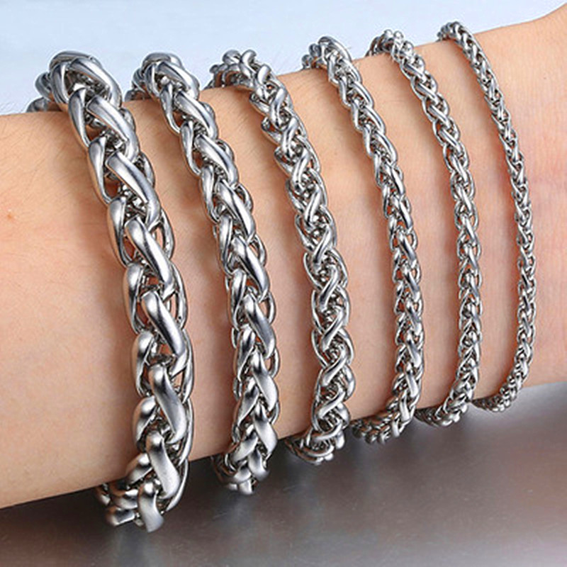 Men Accessories Singapore - HNSP Prosta bransoletka męska ze stali