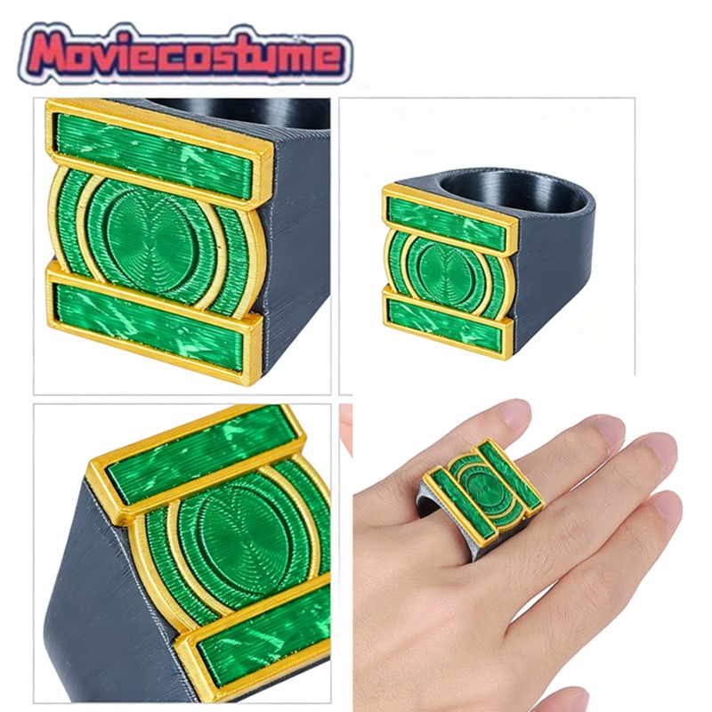 Men Accessories Jordan - Zielone złote pierścienie na palce dla