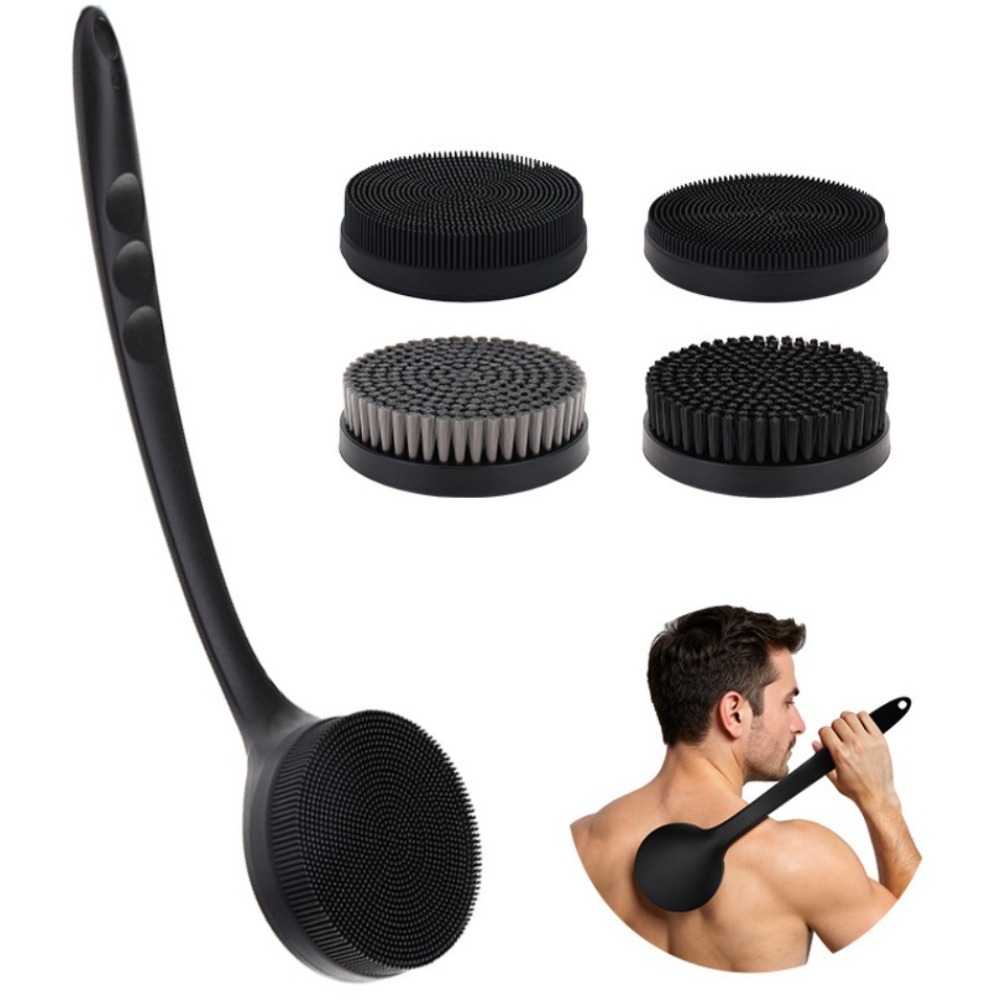 Men'S Accessories Types - Szczotka silikonowa do pleców z długą