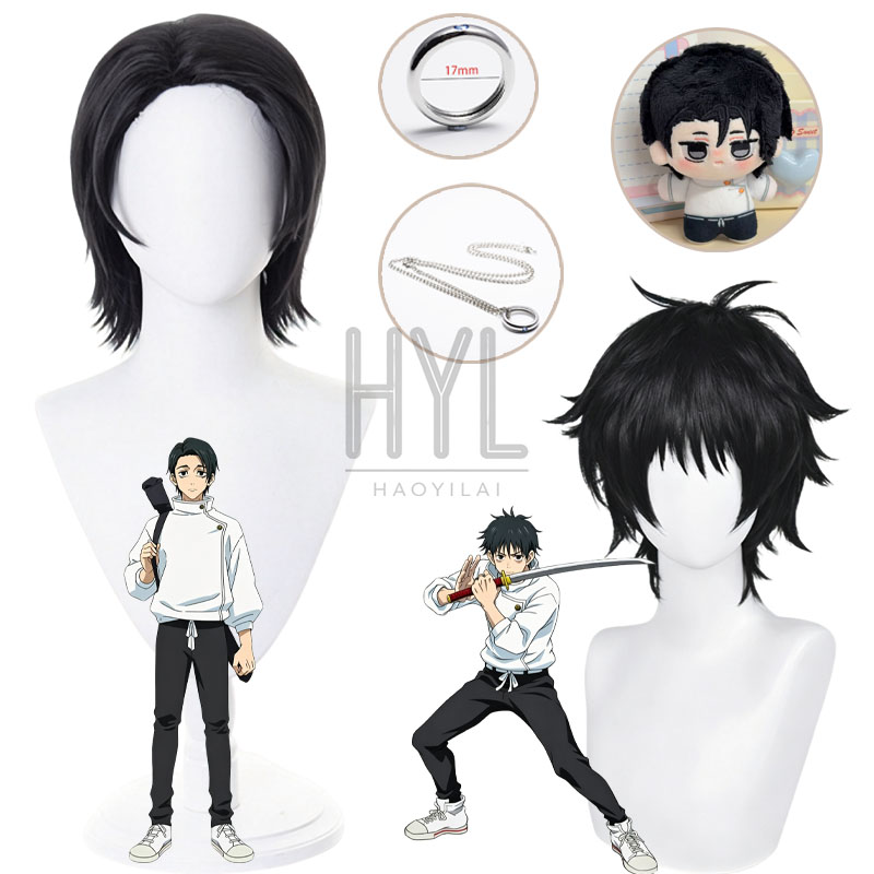 Men'S Accessories Rings - Peruka cosplayowa Anime Okkotsu Yuta, czarne