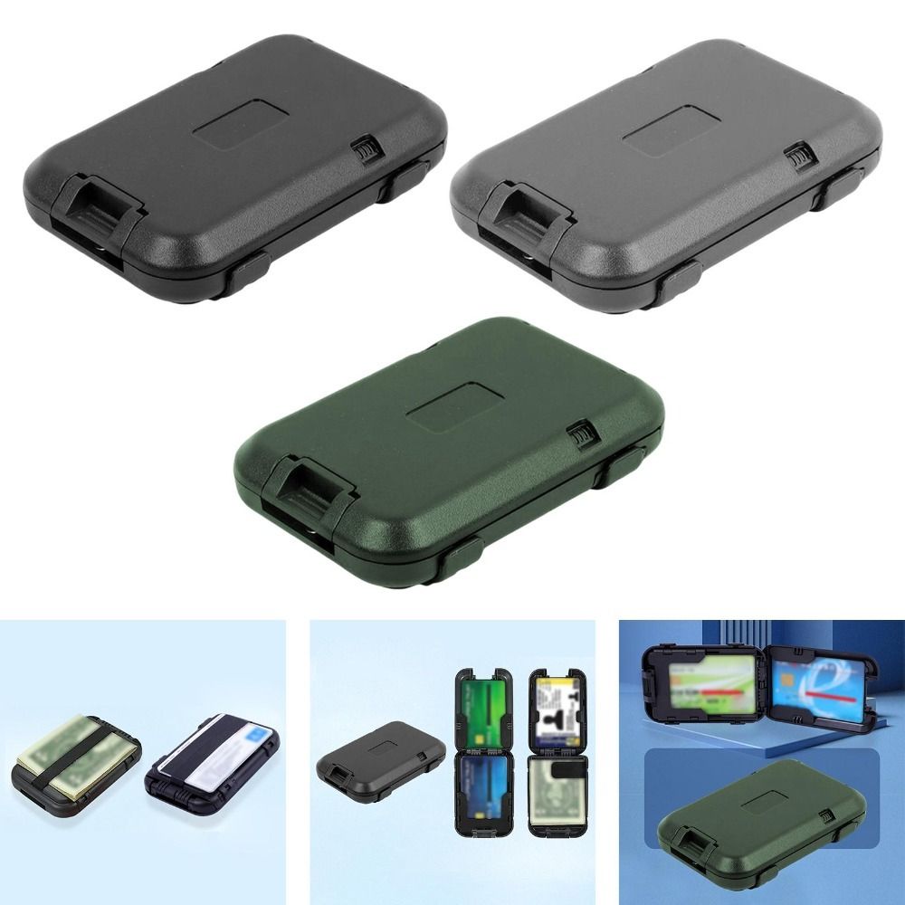Card Case Minimalist - Etui na wizytówki Szczotka antykradzieżowa Blokada