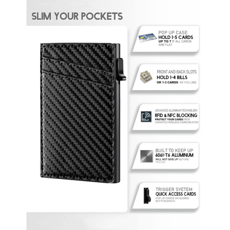 Wyskakujące wąski portfel dla  – Card Case Minimalist recenzja i cena