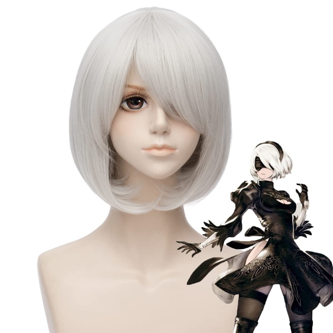Krótkie srebrne peruki Cosplay – Men'S Accessories Types recenzja i cena