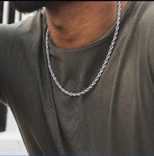 LUXUSTEEL 1 szt. Skręcana łańc – Men Accessories Singapore recenzja i cena
