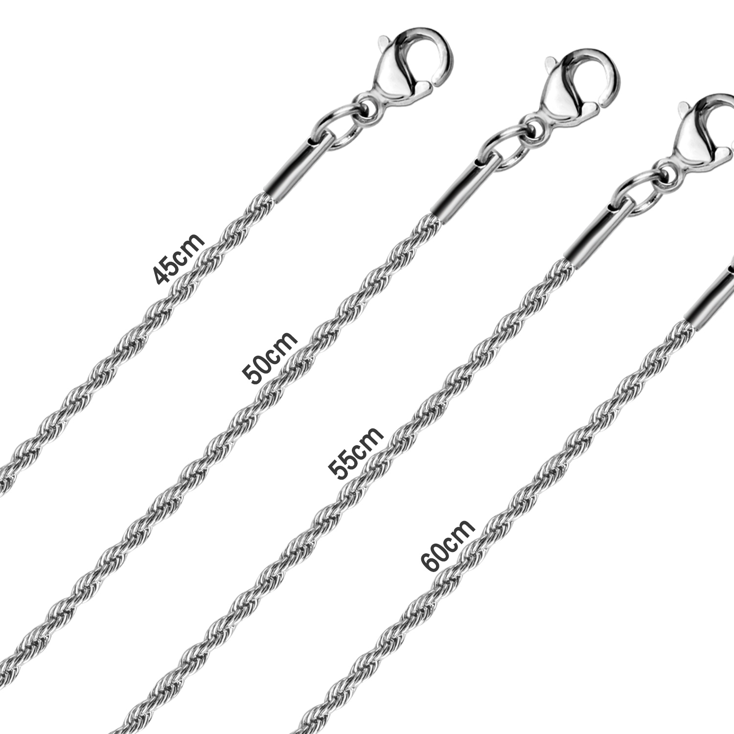 LUXUSTEEL 1 szt. Skręcana łańc – Men Accessories Singapore recenzja i cena