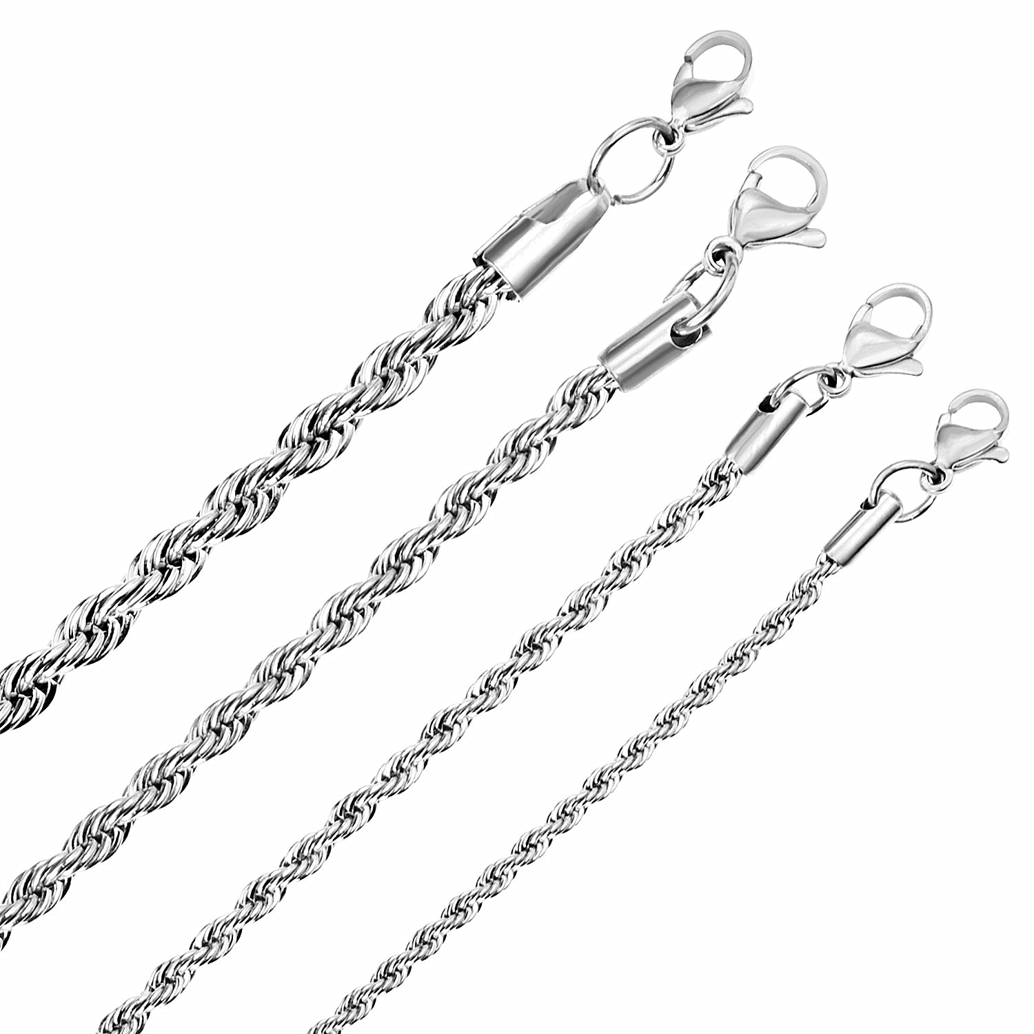 LUXUSTEEL 1 szt. Skręcana łańc – Men Accessories Singapore recenzja i cena
