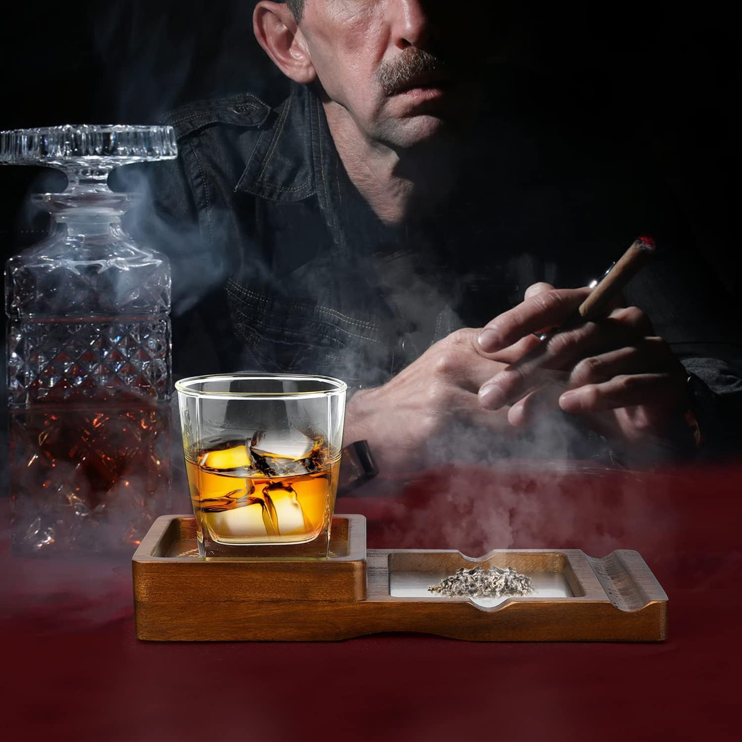 Taca na popiółki z litego drew – Cigar Cutter Set recenzja i cena