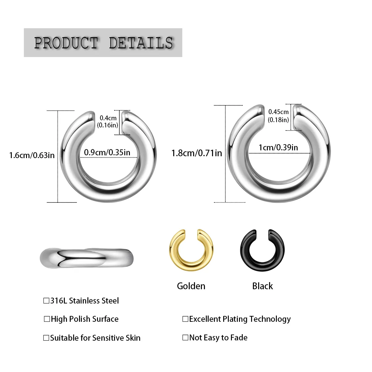 1 szt. Przesadzony pierścień d – Men'S Accessories Rings recenzja i cena