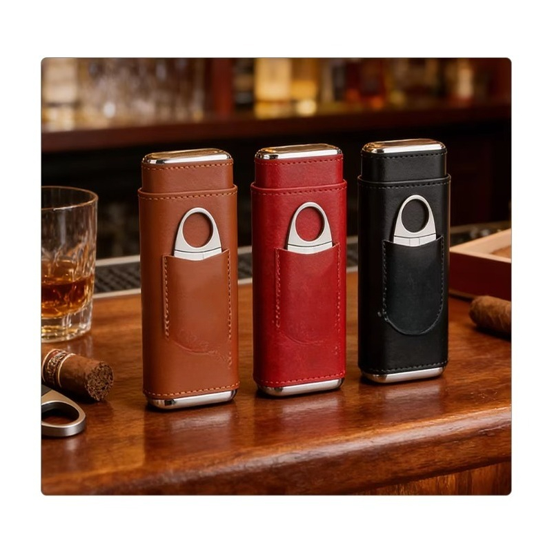 Pudełko nawilżające do cygar,  – Cigar Cutter Set recenzja i cena