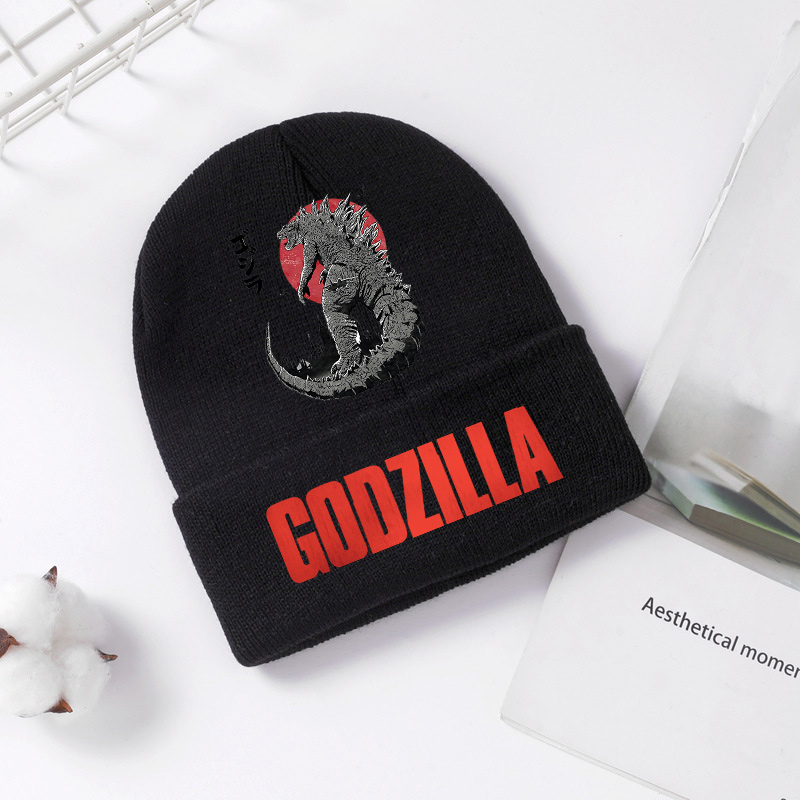 Godzilla czapka z dzianiny zim – Men Accessories Unique recenzja i cena