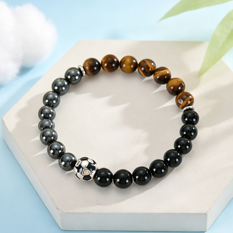 Bransoletka Piłkarska Czarny O – Men'S Accessories Gift Ideas recenzja i cena
